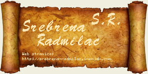 Srebrena Radmilac vizit kartica